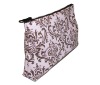 damask print cosmetic bag roll