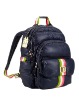 dark blue nylon backpack