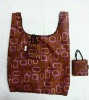 dark brown promotion polyester bag with pouch