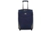 dark bule compartment wheeled duffle