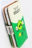 design leather pouch for iphone 4g bird flip case