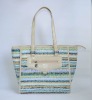 designer fashion pu ladies handbag/woven pattern PU bag/office bag/2012  Spring & Summer latest handbag