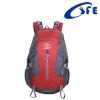 designer red leisure hiking backpack