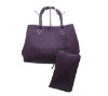 designer weave handbag
