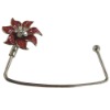 diamond flower purse hanger red