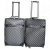 different design mosaic PU luggage with computer bag