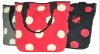 dot design fashion canvas tote bag