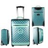 dot print 18" nylon  travel trolley