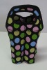 dot printed neoprene 4 bottle cooler