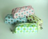 dot printing simple zipper small cosmetic bag