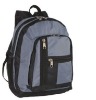 double compartment backpack with three front pockets