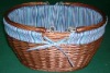 double handle folding picnic basket