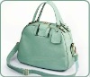 double zipper fashion rivet retro leather tote bag