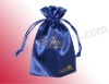 drawstring satin bag with custom logo