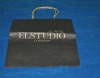 durable flat handle kraft paper bag for economy-friendly