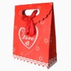 durable garment bags,gift bags with red color,promotional paper bags KG014