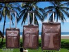 durable leather travel  luggage bag