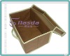 eco durable pp non-woven fabric covered storage boxes
