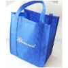 eco friendly and reusable blue non woven shopping bag