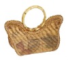 eco-friendly bamboo maroon ladies handbag