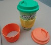 eco-friendly silicone cup cover set