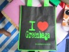 eco green reusable nonwoven shopping bag