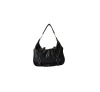 elegant PU black women shoulder bag