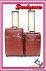 eminent pu luggage trolley bag