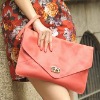 envelope pattern waternelon red lady shoulder bag