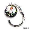 epoxy foldable bag hanger, purse flower hanger, novel bag holder, women bag hook