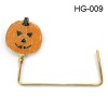 epoxy squash hanger, halloween bag holder, metal bag hook