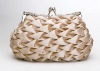 evening bag for women,knitted beige