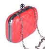 evening bag red hard case bag