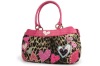 exclusive high-quality fabric Animal heart large shoulder bag