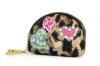 exclusive high-quality fabric Animal heart mini pouch