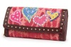 exclusive high-quality fabric Animal heart wallet / pink ladies' wallets