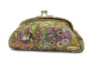 exclusive high-quality fabric Golden Klimt pouch