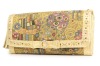 exclusive high-quality fabric Golden Klimt wallet