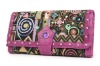 exclusive high-quality fabric Klimt design special wallet / black