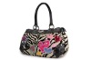 exclusive high-quality fabric Punkish zebra large shoulder bag