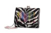 exclusive high-quality fabric Punkish zebra wallet