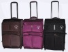 fabric soft trolley luggage with match color wheels and trolley