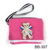 fabric wallet, children wallet, bear bag, novel wallet.