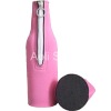 factory supply pink neoprene wine bottle cooler