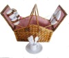 family foldable willow picnic basket for promotion