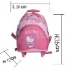 fancy kids school bag with wheels backpack