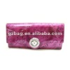 fancy ladies leather wallet with customized logo