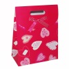 fancy paper gift bag with patch handle