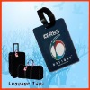 fashion 3D soft pvc luggage tag