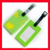 fashion 3D soft pvc luggage tag